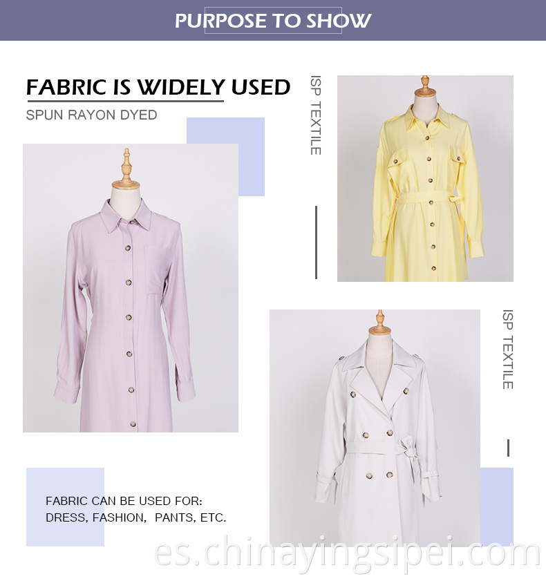 Cey nuevo producto tela suave hilada 100%textiles de poliéster telas para prenda